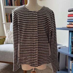 Dolan Black and White Striped Jacket